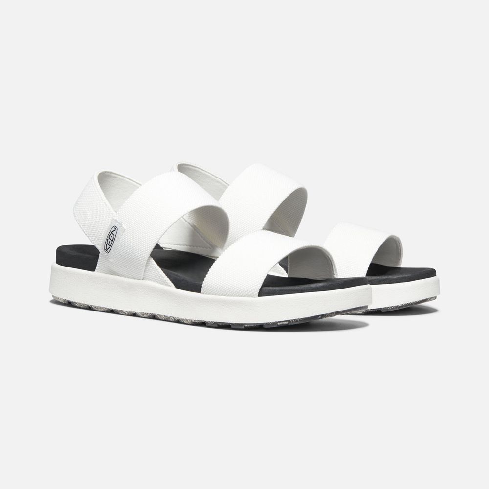 Sandalias de playa Keen Mexico Blancos - Mujer Elle Backstrap - TX4065198